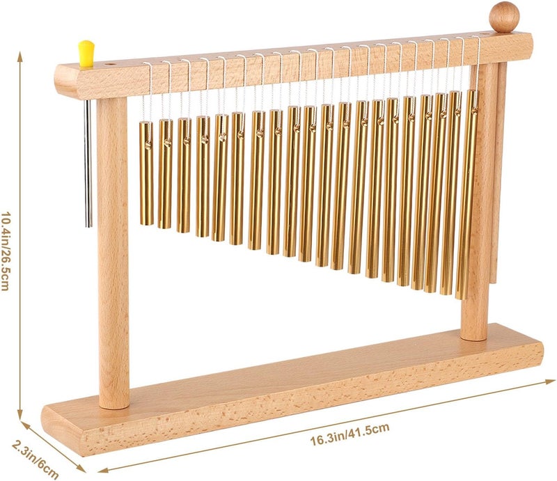 LIEKE 20 Tone Tabletop Wind Chime Hand Chime Sound Healing Instrument for Zen Yoga Meditation Mindfulness - Image 2